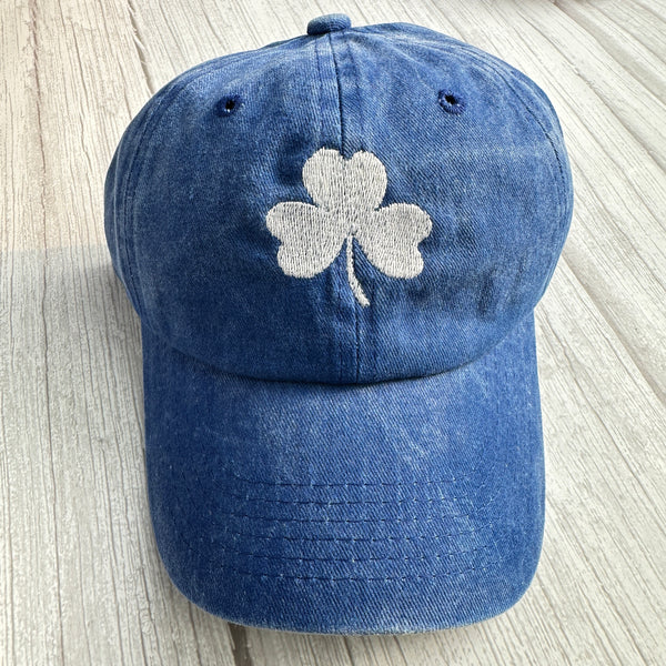 3 leaf clover Embroidery Hat ,Baseball Cap with Embroidered Patch, Dad Hat,Pine Tree Embroidered Hat,Outdoor Camping Hat,Spring Break Cap
