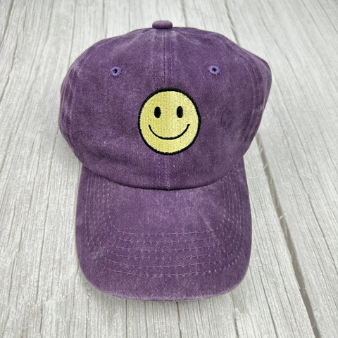 Smiley face embroidered hat,Embroidered baseball cap, Cat Mom hat,Daisy baseball hat, Spring Break Cap,Unisex Classic Dad Trucker Hat,Gifts